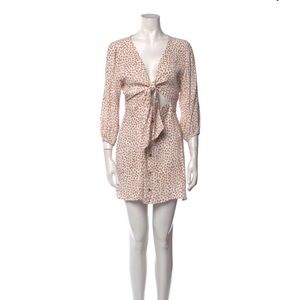 Faithfull The Brand Floral Print Mini Dress Size 2